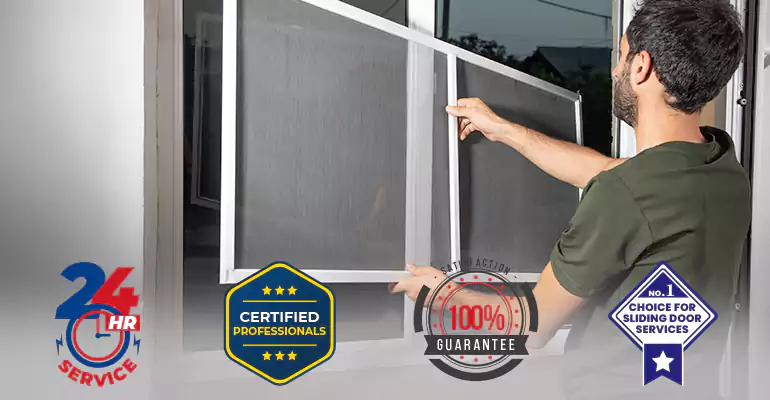 Sliding Screen Door Frame Repair in Key Biscayne